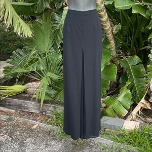 cache wide leg semi sheer car wash pants